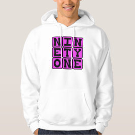 Moletom Com Capuz Ninety One, Número 91