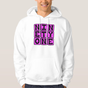Moletom Com Capuz Ninety One, Número 91