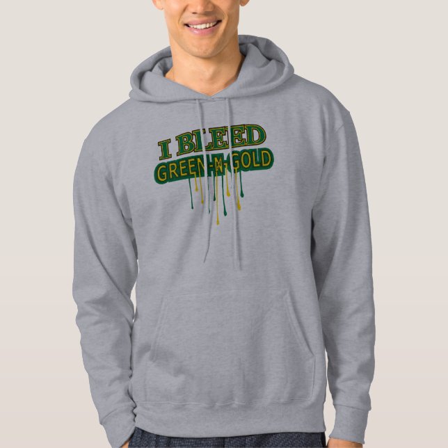Moletom Com Capuz Northmont eu sangro o ouro verde de N (Frente)