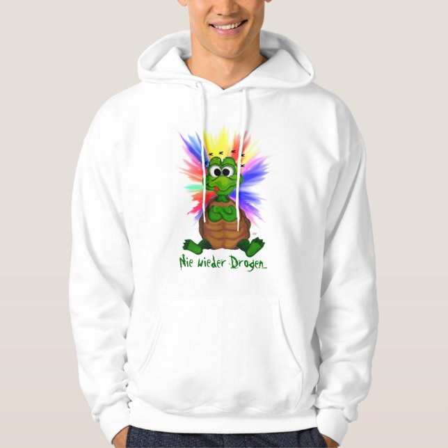 Moletom Com Capuz Nunca mais drogas (Frente)