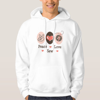 Moletom Com Capuz O amor da paz Sew a camisola encapuçado Sewing