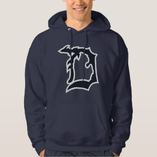 Moletom Com Capuz O Detroit "D" dos homens com o hoodie superior da