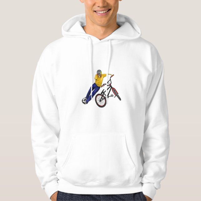 Moletom Com Capuz O esqueleto ostenta BMX hoody (Frente)