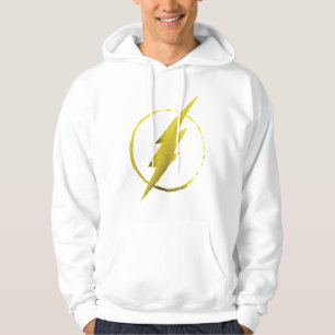 Moletom Com Capuz O Flash Emblema do tórax amarelo