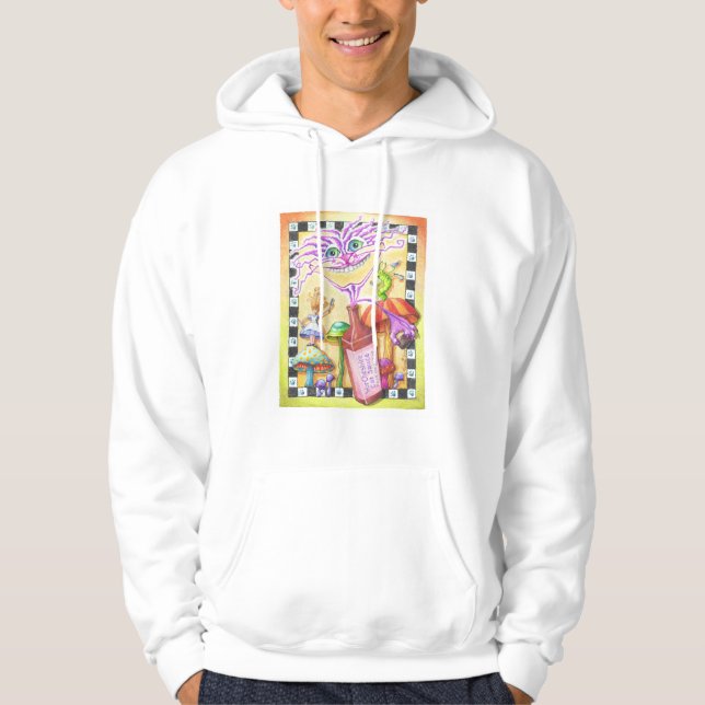 Moletom Com Capuz O GATO WorCHESHIRE (Frente)