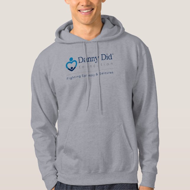Moletom Com Capuz O Hoodie dos homens - cinza (Frente)