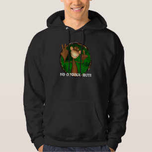 Moletom Com Capuz O Hoodie rude Fliping do macaco o pássaro, jura o