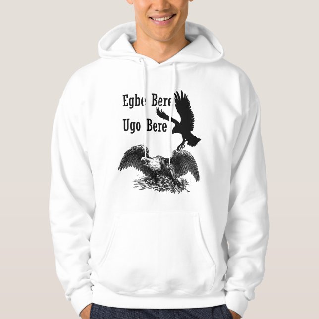 Moletom Com Capuz O Igbo inspirou o Hoodie - bere de Egbe, Bere de (Frente)