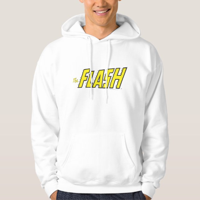 Moletom Com Capuz O logotipo Flash é amarelo (Frente)