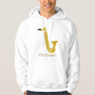 Moletom Com Capuz O saxofone apenas adiciona o nome
