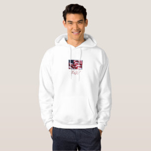 Moletom Com Capuz Obrigados de bandeira Patriótica Americana em Ver