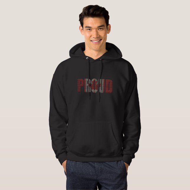 Moletom Com Capuz Orgulho canadense (Frente Completa)