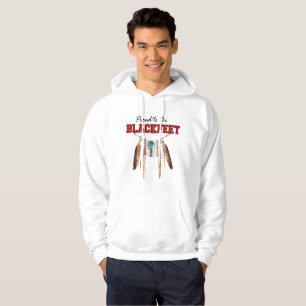 Moletom Com Capuz Orgulhoso ser camisola encapuçado dos Blackfeet