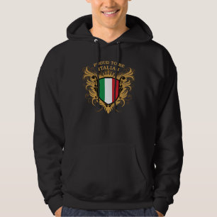 Moletom Com Capuz Orgulhoso ser italiano