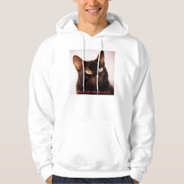 Moletom Com Capuz Os gatos pretos são Hoodie bonito