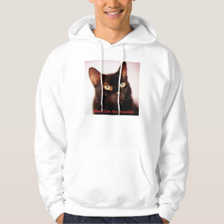 Moletom Com Capuz Os gatos pretos são Hoodie bonito