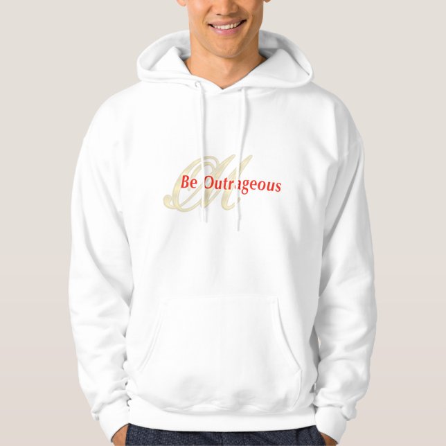 Moletom Com Capuz OutrageousMasteryBeOutrageous (notexthoodie) (Frente)
