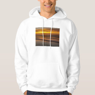 Moletom Com Capuz Paisagem marinha abstrata ao pôr do sol, CA