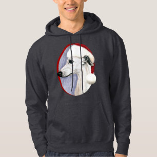 Moletom Com Capuz Papais noeis Brancos de Natal