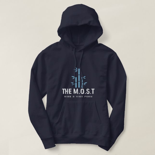 Moletom com Capuz para Adulto (Azul Marinho) (Frente do Design)