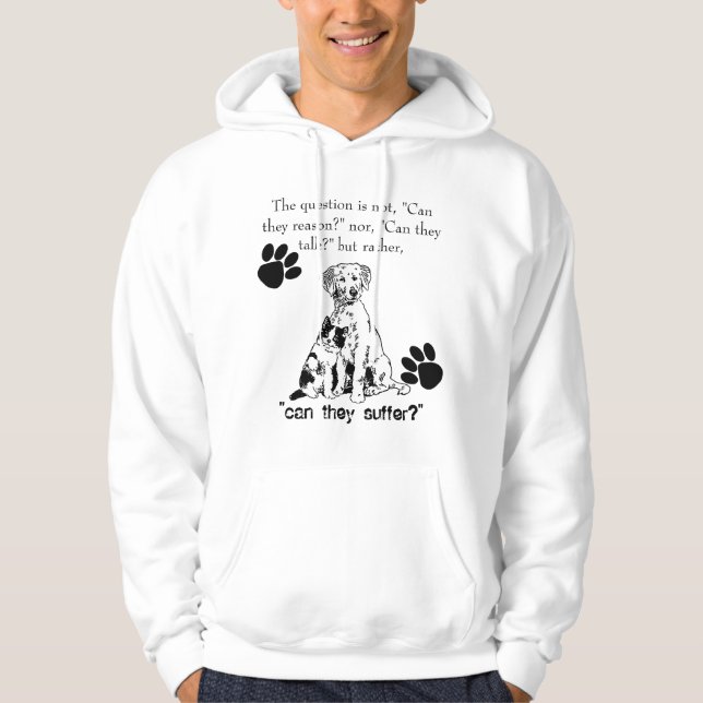 Moletom Com Capuz PARE o abuso animal! hoodie (Frente)