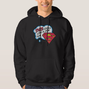 Moletom Com Capuz Parece um trabalho para o Super-Homem