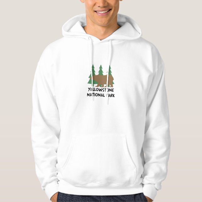 Moletom Com Capuz Parque nacional de Yellowstone (Frente)