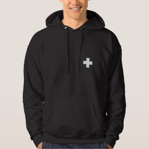 Moletom Com Capuz Patrulha - Hoodie transversal branco (vazio)