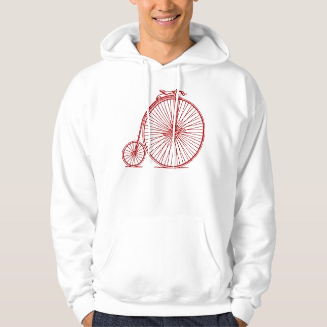 Moletom Com Capuz Penny Farthing - Ruby Red (Frente)