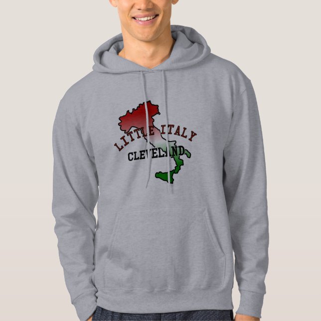 Moletom Com Capuz Pequena Itália Cleveland (Frente)