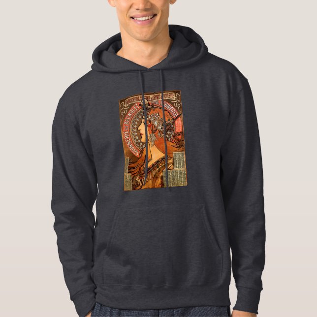 Moletom Com Capuz Perfil de senhoras bonito - Mucha (Frente)