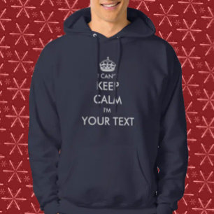 Moletom Com Capuz Personalize-me não pode manter a calma