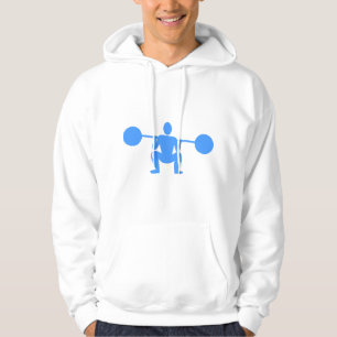 Moletom Com Capuz Peso Elevador 01 - Azul Bebê