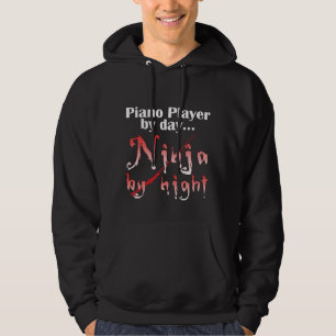 Moletom Com Capuz Piano Player Ninja