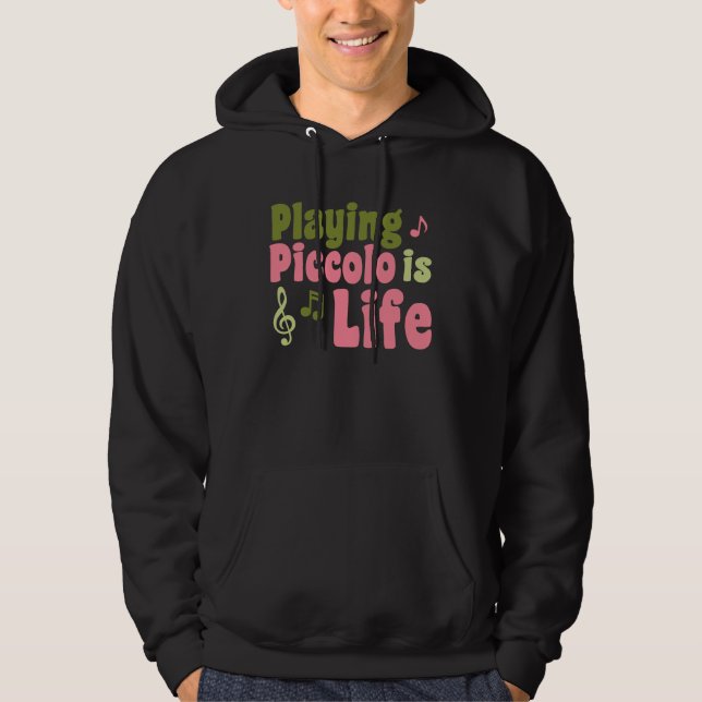 Moletom Com Capuz Piccolo é Vida (Frente)