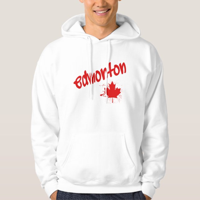 Moletom Com Capuz Pichações de Edmonton (Frente)