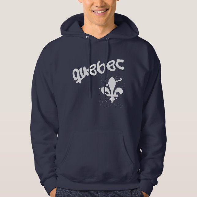Moletom Com Capuz Pichações de Quebec (Frente)