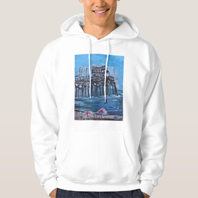 MOLETOM COM CAPUZ PIER DE NEWPORT BEACH (Frente)