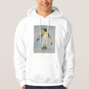 Moletom Com Capuz Pinguim caminhando na praia
