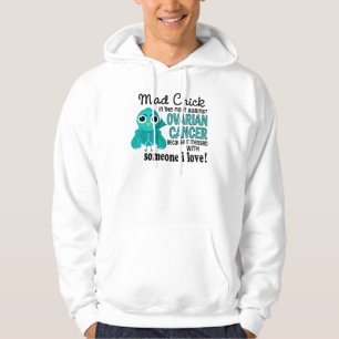 Moletom Com Capuz Pintinho louco 2 alguém câncer de ovário do amo