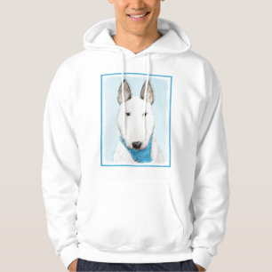 Moletom Com Capuz Pintura Bull Terrier - Arte Cachorro Original Boni