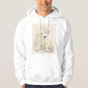 Moletom Com Capuz Pintura do filhote de cachorro do golden retriever