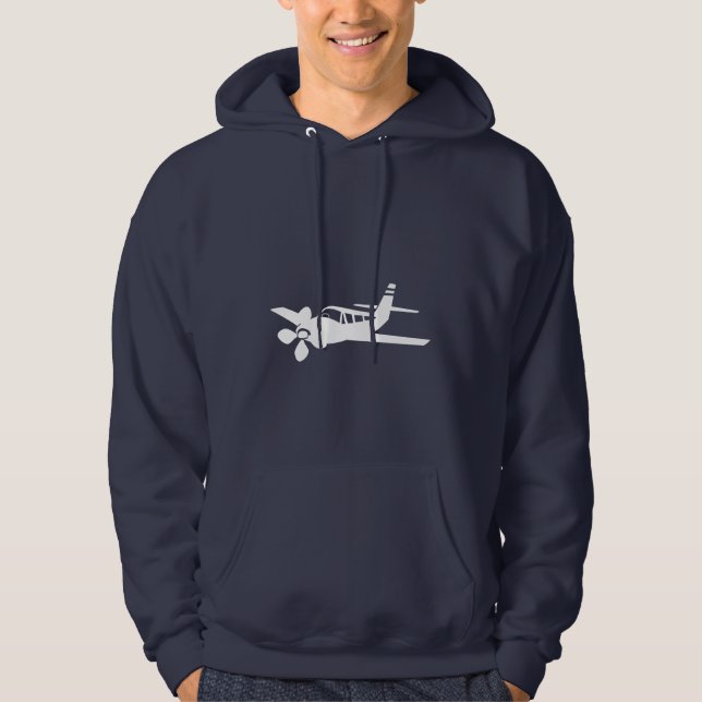 Moletom Com Capuz Plano azul (Frente)