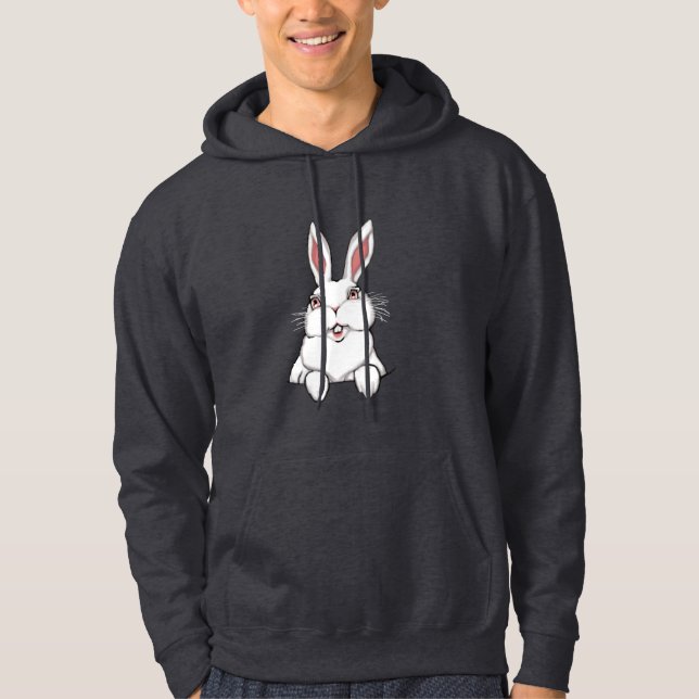 Moletom Com Capuz Pocket Bunny Hoodie Páscoa Coelho Hoodie (Frente)