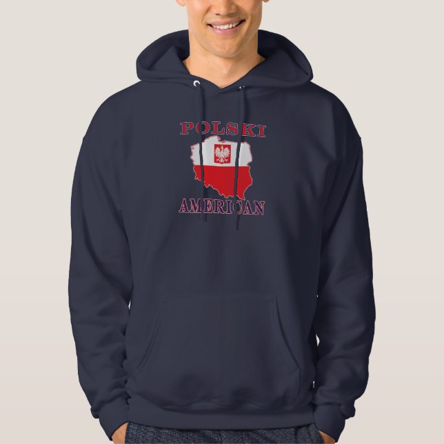 Moletom Com Capuz Polski American Map (Frente)