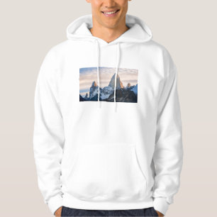 Moletom Com Capuz Por do sol e nuvens sobre Mt Fitzroy