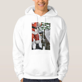 Moletom Com Capuz Presentes de Natal para Retriever Revestidos Plano