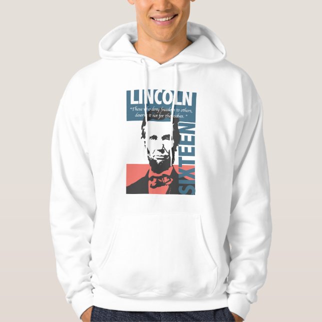 Moletom Com Capuz Presidente de Abraham Lincoln 16o (Frente)