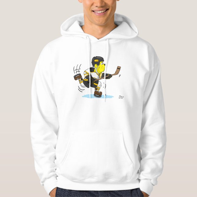 Moletom Com Capuz Preto e ouro (Frente)