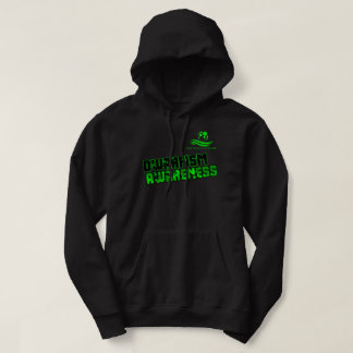 Moletom Com Capuz Preto e verde do Hoodie LPOTW da consciência de
